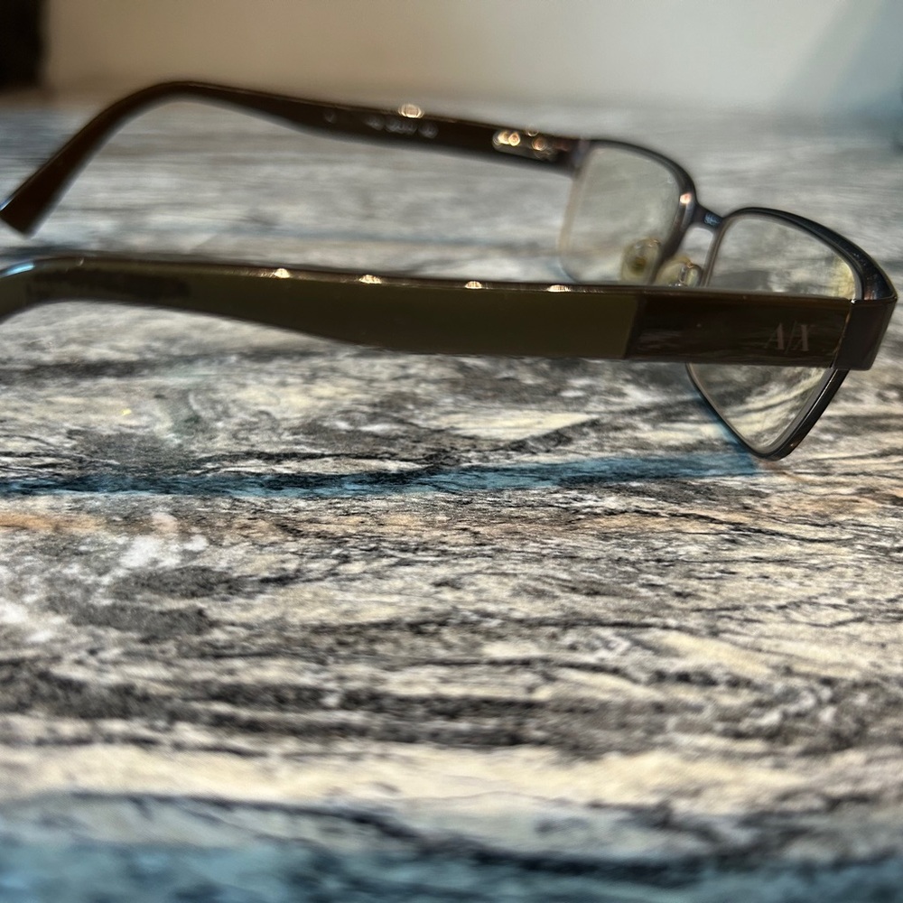 Armani Exchange Classic Brown Rectangular Frames … - image 4